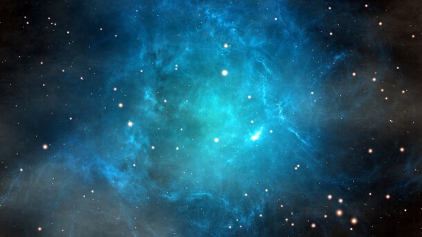 蓝色星光星空壁纸，高清PNG透明背景，抽象梦幻设计素材下载
