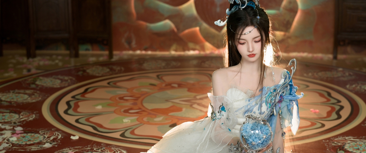 唯美古风COSPLAY美女，高清4K带鱼屏壁纸，3440x1440超清下载
