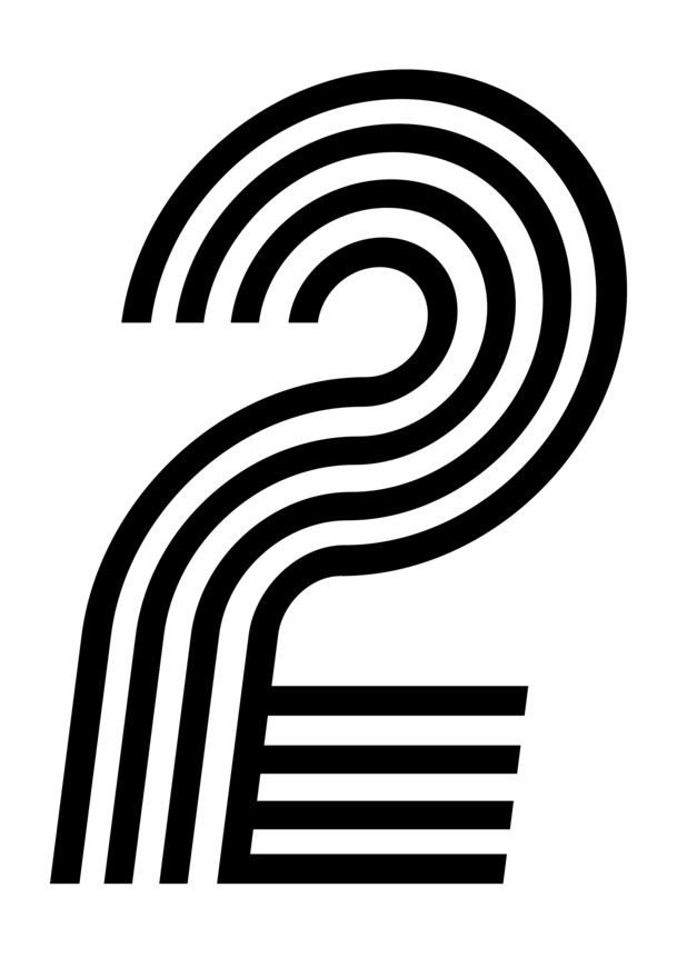 新艺术字体数字2 PNG透明免抠元素，高清设计素材下载