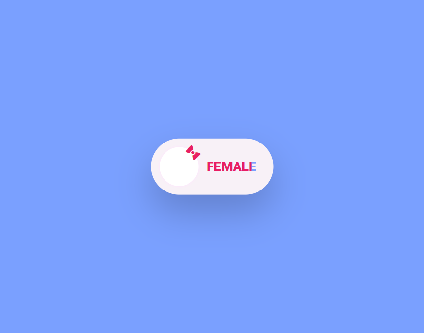 html男女性别选择按钮，按钮动画效果素材