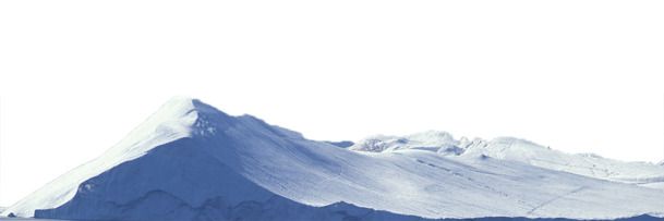 雪山美景PNG透明背景，高清摄影PSD素材下载
