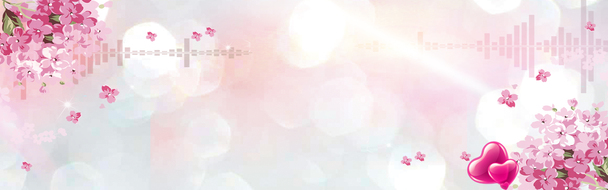 唯美花朵海报，高清PNG透明背景元素，创意banner设计素材下载