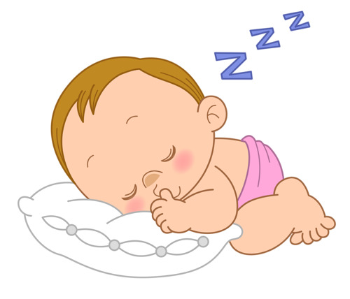 宝宝睡眠卡通手绘PNG透明图片，高清素材下载