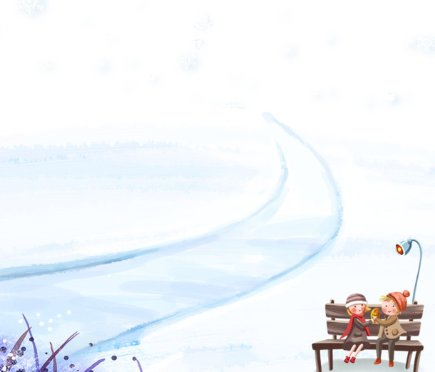 圣诞节情侣PNG透明图片，雪地浪漫高清素材，免费下载