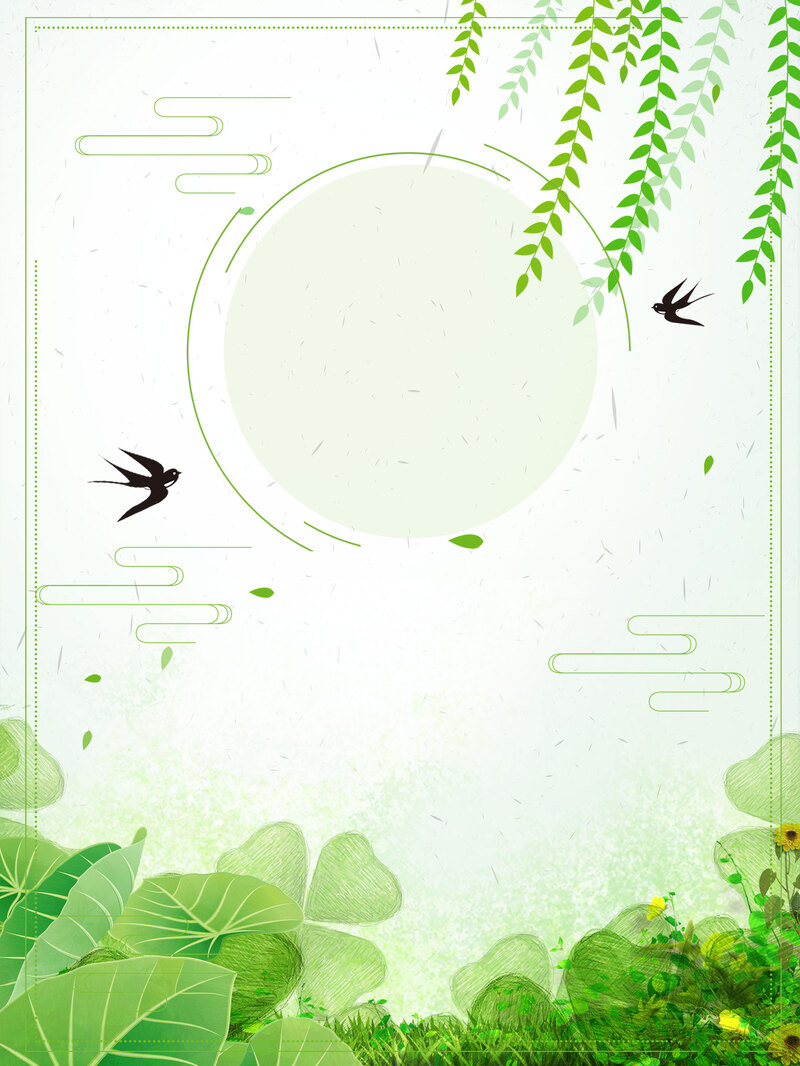 春天特惠，柳树燕子海报素材，高清JPG/PSD设计资源下载