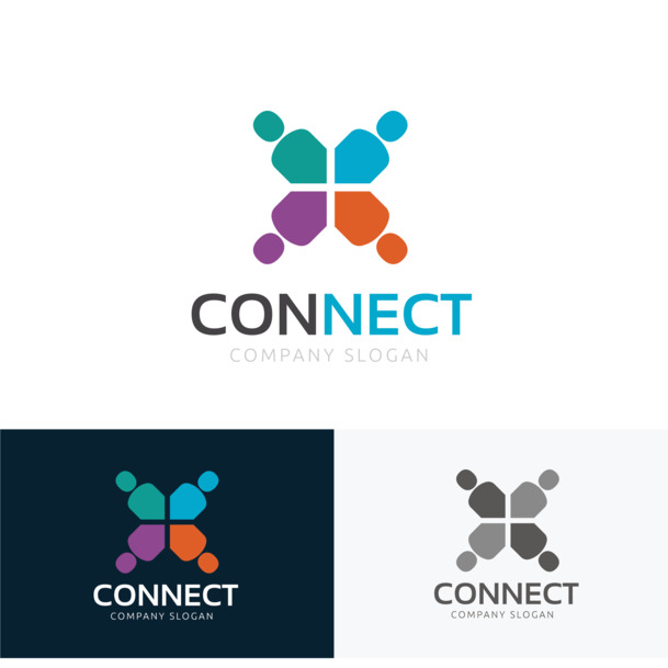 矢量LOGO色块PNG透明图，高清PPT设计素材下载