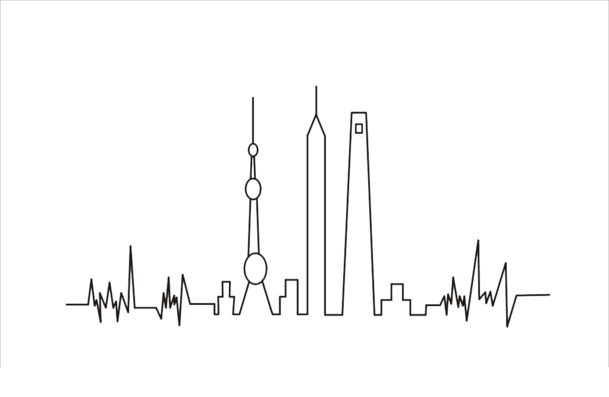建筑简笔画PNG透明图，高清装饰元素及图案设计素材下载
