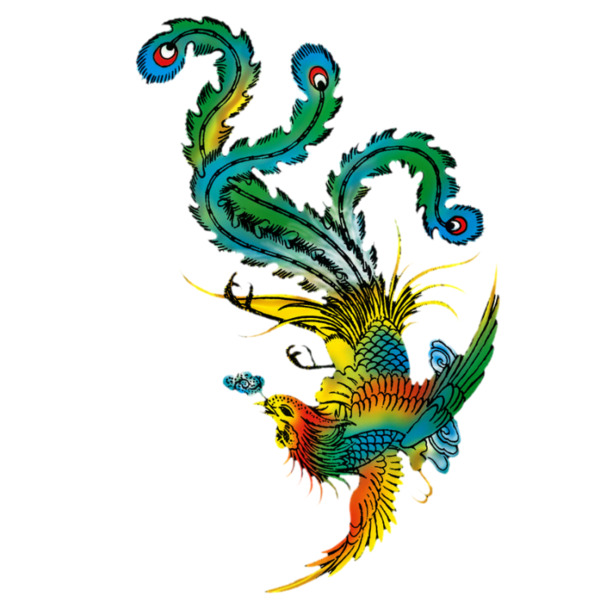 凤凰素材，高清PNG透明动物图片，精美装饰元素，免费下载