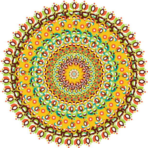 高清PNG透明几何对称背景矢量图，精美花纹装饰元素，设计素材下载