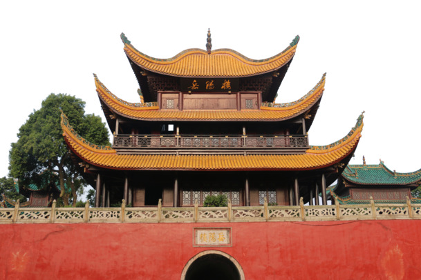 湖南岳阳楼高清PNG透明背景图片，建筑风景摄影素材，免费下载