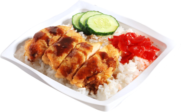鸡排饭套饭盖饭PNG素材，高清透明免抠图，设计元素一键下载