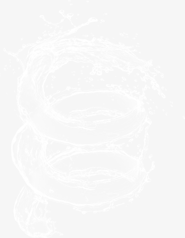 水花波纹PNG透明图，高清装饰元素，设计素材一键下载