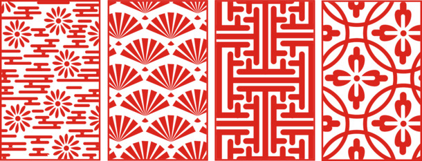 中国风传统花纹矢量素材，高清PNG透明图片，CER格式设计元素，免费下载
