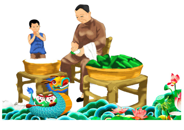 中国风端午节PNG透明图片，节日元素设计素材高清下载