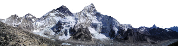 雪山高清PNG透明图，装饰元素与PSD设计素材下载