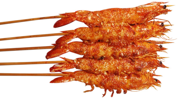烤大虾烧烤美食PNG透明图片，高清免抠元素，设计素材一键下载