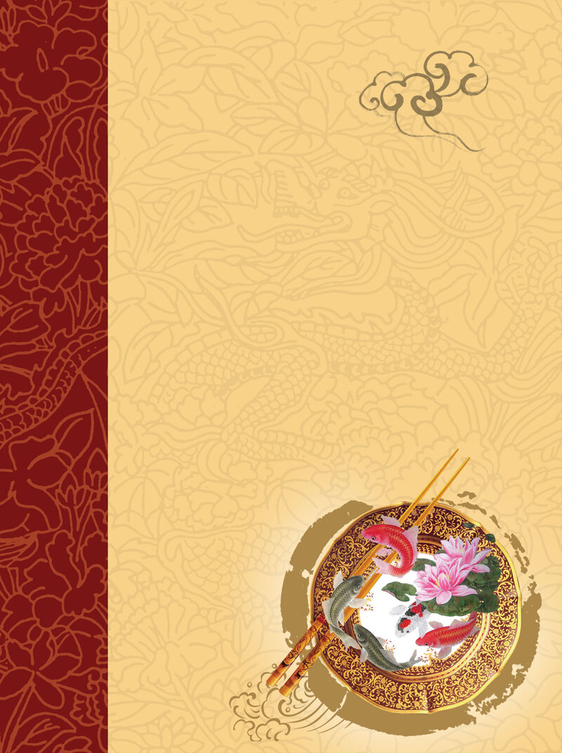 中国风复古菜单背景设计素材，传统花纹JPG/PSD高清下载