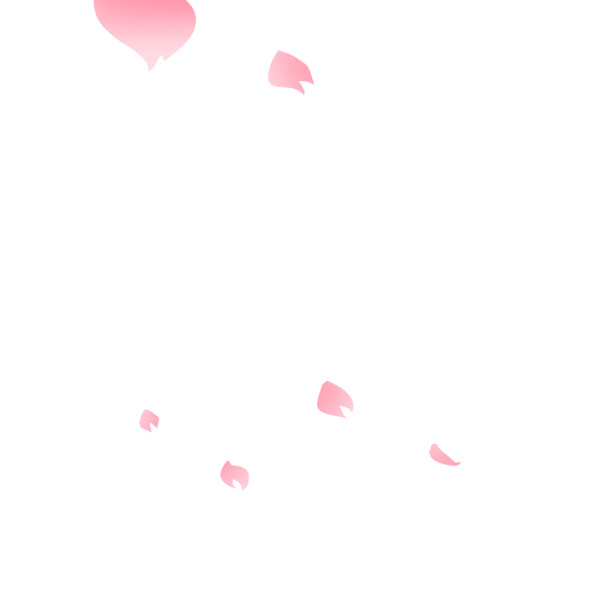 粉色桃花PNG透明素材，高清漂浮花瓣元素，免费下载设计素材