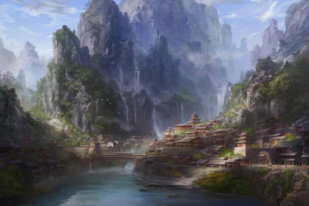 环境渲染游戏场景高清PNG素材，卡通手绘透明背景图片下载