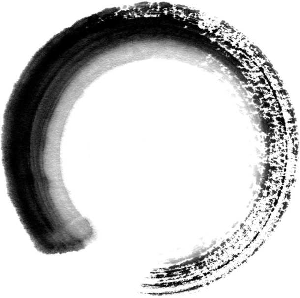 墨迹圆环装饰PNG素材，高清透明笔触图片，一键下载设计元素