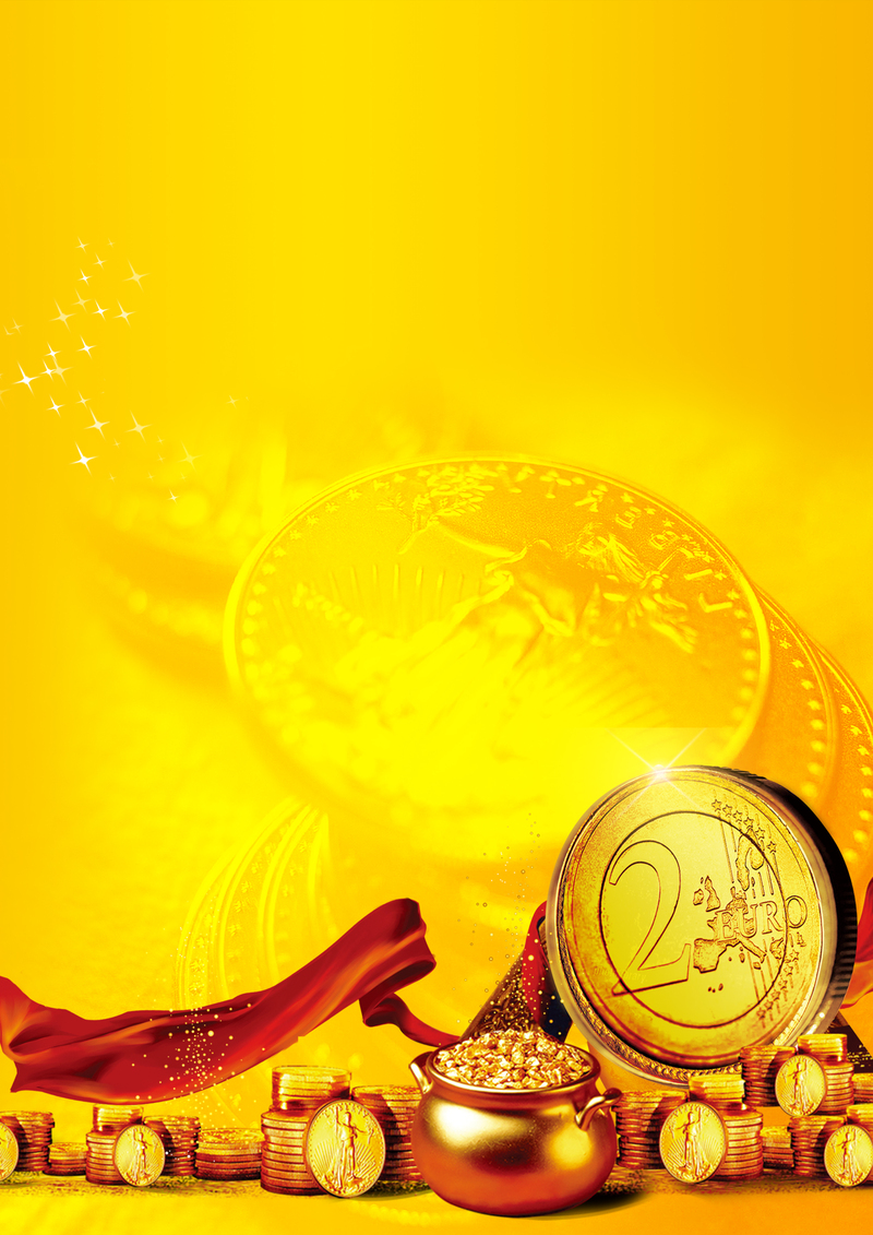 金色激情金融投资海报背景，高清JPG与狂欢PSD设计素材下载