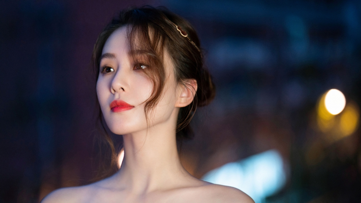 刘诗诗夜色美颜，超高清4K壁纸，3840x2160分辨率，美女图片大赏