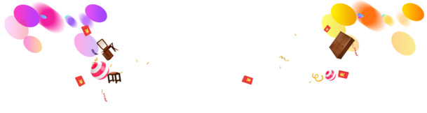 淘宝电商节日装饰PNG透明素材，高清漂浮元素及其他图片设计资源下载