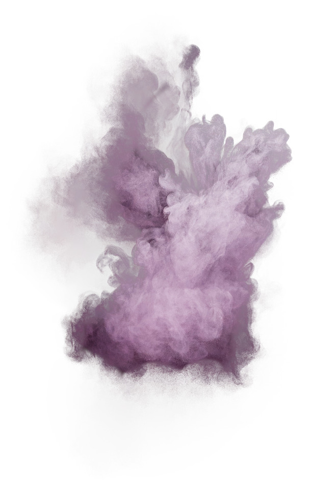 紫色粉末爆炸PNG素材，高清透明特效，PSD设计元素免费下载