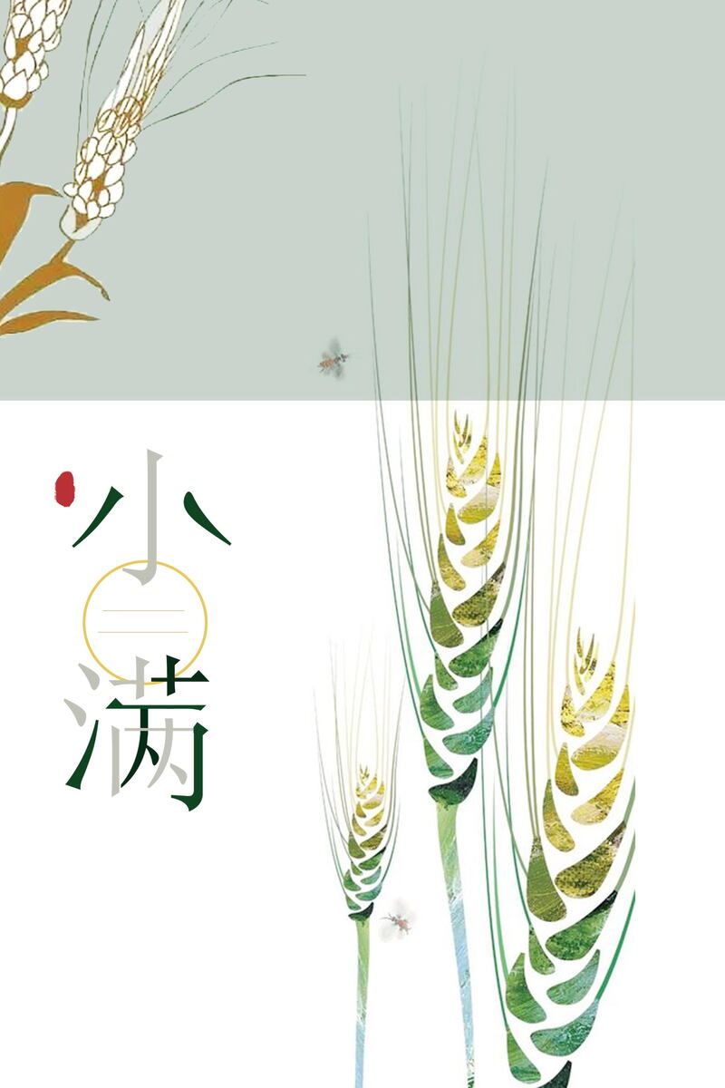 小清新二十四节气小满PSD/JPG设计素材，高清另类图片免费下载