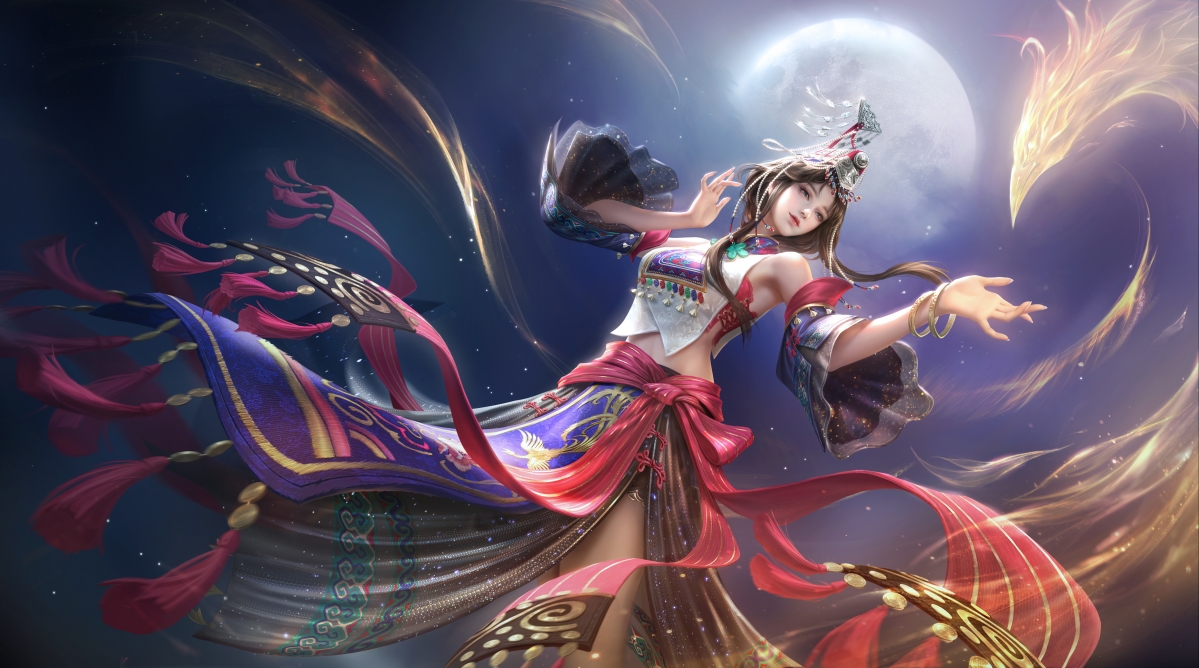 永劫无间金乌纪，顾清寒畲族凤凰美女，超清5K游戏壁纸下载，惊艳你的视界！