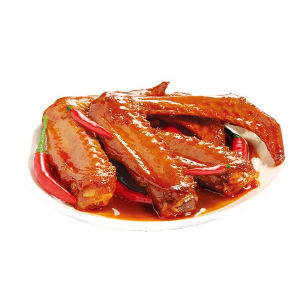 卤鸭翅实物菜品PNG透明图，高清装饰素材，生活用品设计元素下载