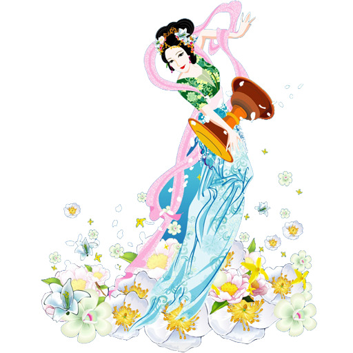 中秋佳节必备，嫦娥高清PNG透明图片，精美节日元素，设计素材下载