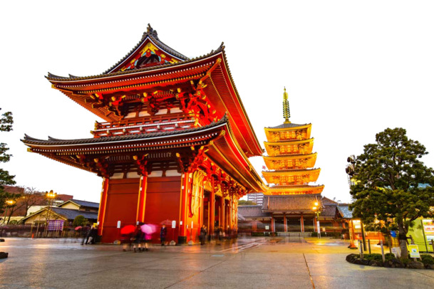浅草风景区绝美PNG透明背景图，高清摄影素材，免费下载
