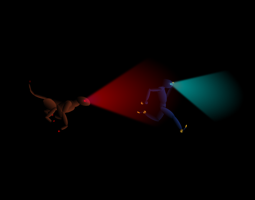 css3d动画效果案例，逃跑动画素材下载