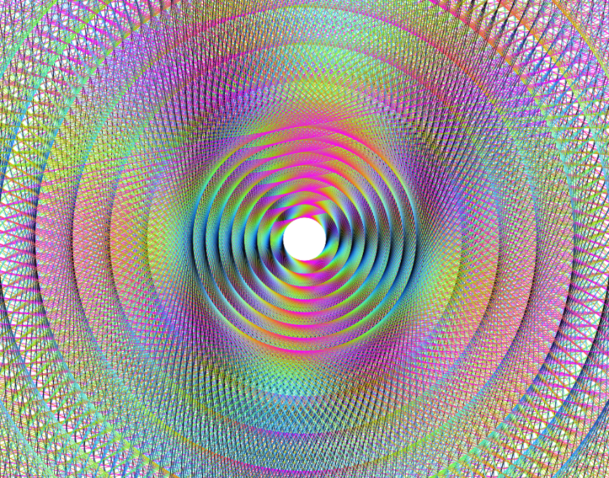 同心圆html代码，彩色镭射动画效果图素材