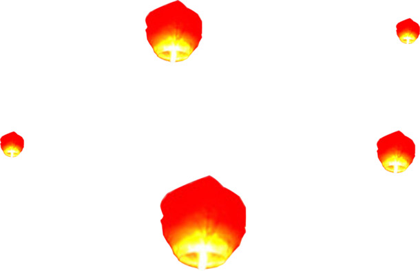 国庆节手绘灯笼PNG素材，高清透明设计，节日元素丰富，免费下载