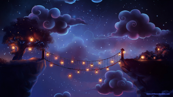 神秘紫色星空云彩PNG透明背景，卡通手绘设计素材高清下载