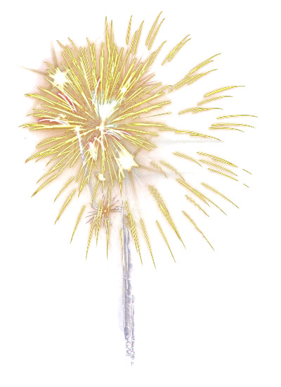 妇女节节日元素，金色烟花高清PNG透明图片，设计素材免费下载