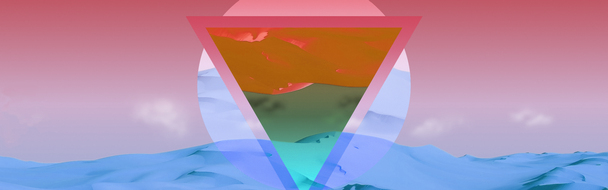 炫酷高端几何背景Banner，高清PNG透明图，创意海报设计素材下载
