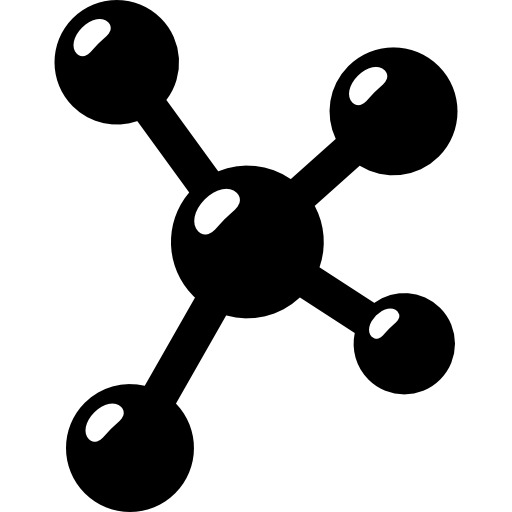 分子结构高清PNG图标，透明免扣元素，一键下载设计素材