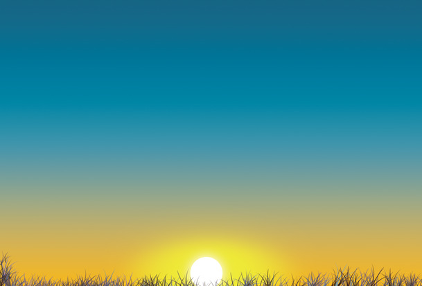 落日余晖夕阳背景PNG透明图片，高清素材免费下载