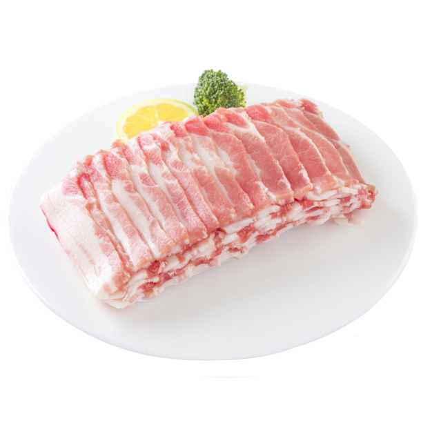冰鲜五花肉片PNG透明图，高清摄影装饰元素，生活用品设计素材下载