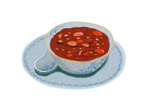 青花瓷腊八粥PNG透明图，节日元素设计素材高清下载