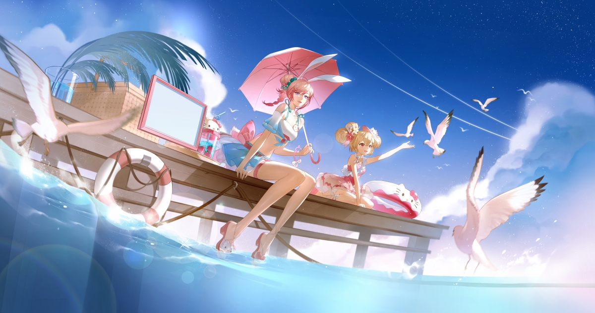 三丽鸥合作活动专享底图，王者荣耀4K超清壁纸，游戏美图4110x2160分辨率，一键下载！