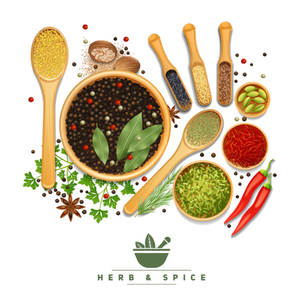 调味素材大赏，动植物元素PNG透明图，设计灵感一网打尽！