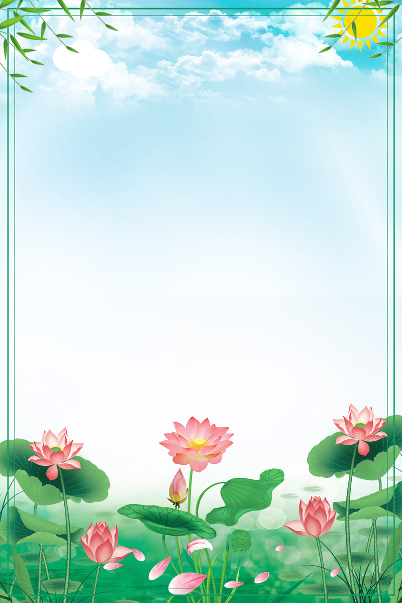 夏至节气海报，中国传统二十四节气复古中国风设计素材，JPG/PSD格式高清下载