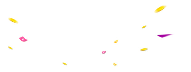 金币漂浮元素PNG透明图，高清下载，丰富设计素材等你选