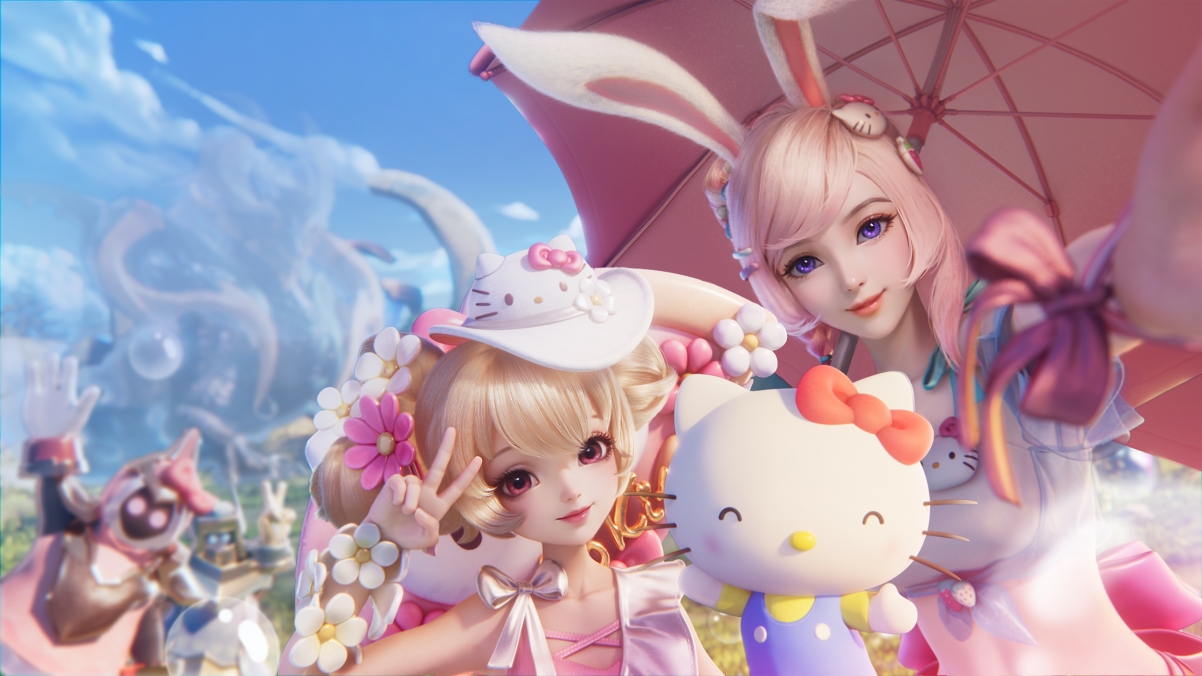 王者荣耀，公孙离蜜橘之夏、小乔Hello Kitty星元套装，精选4K高清壁纸下载