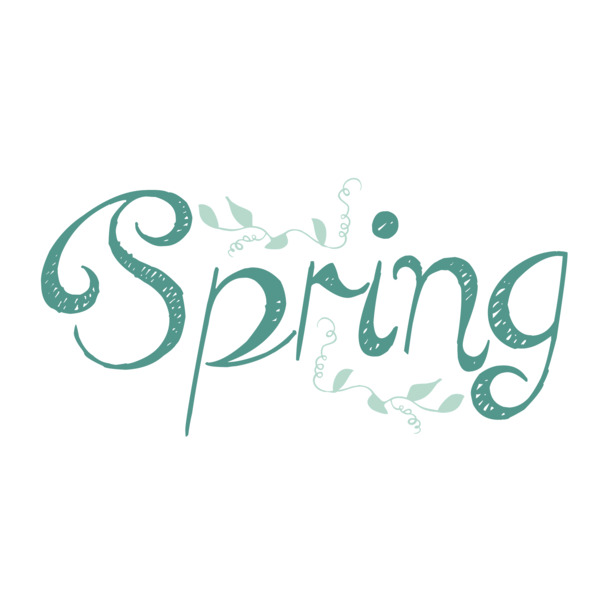 Spring主题高清PNG透明图片，免扣元素与字体素材，一键下载