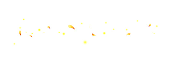 高清PNG透明黄色花瓣漂浮图片，创意设计素材下载